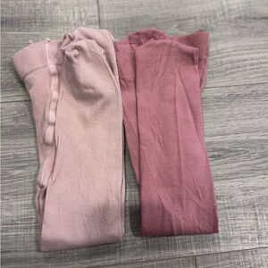 H&M 2T Pink and Mauve Knit Tights